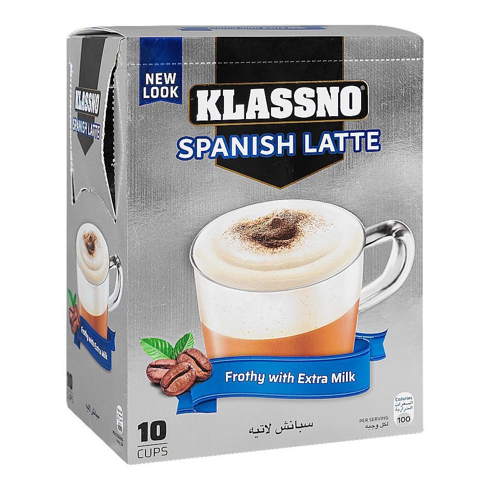 Klassno spanish latte Klassno Spanish Latte Frothy With Extra Milk Coffee, 20g - Image 1