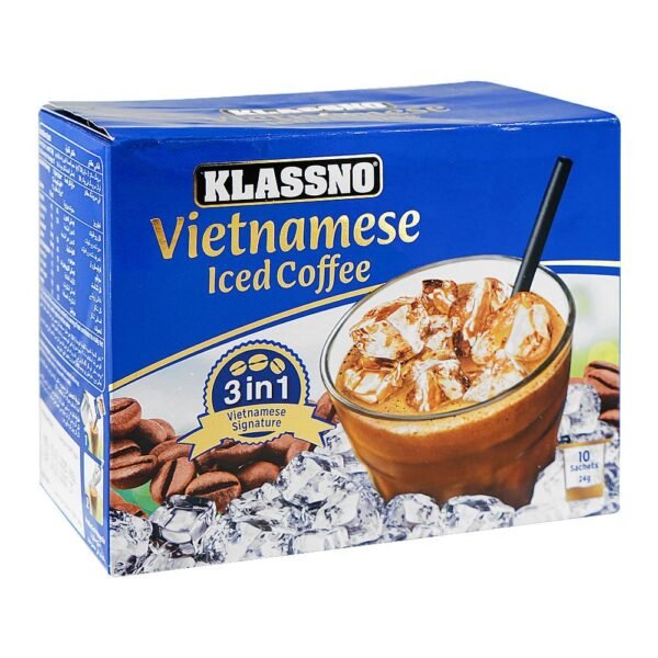 Klassno 3-In-1 Vietnamese Iced Coffee Sachet, 24g Each, 10-Pack