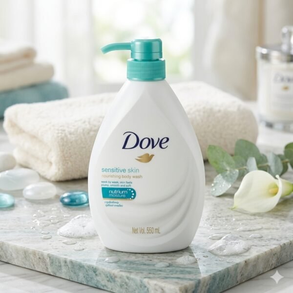 Dove Sensitive Skin Nourishing Body Wash Pump 550ml