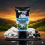Garnier Men Oil Control Anti-Blackheads Icy Scrub, Mineral Clay + Perlite Scrub, 100ml