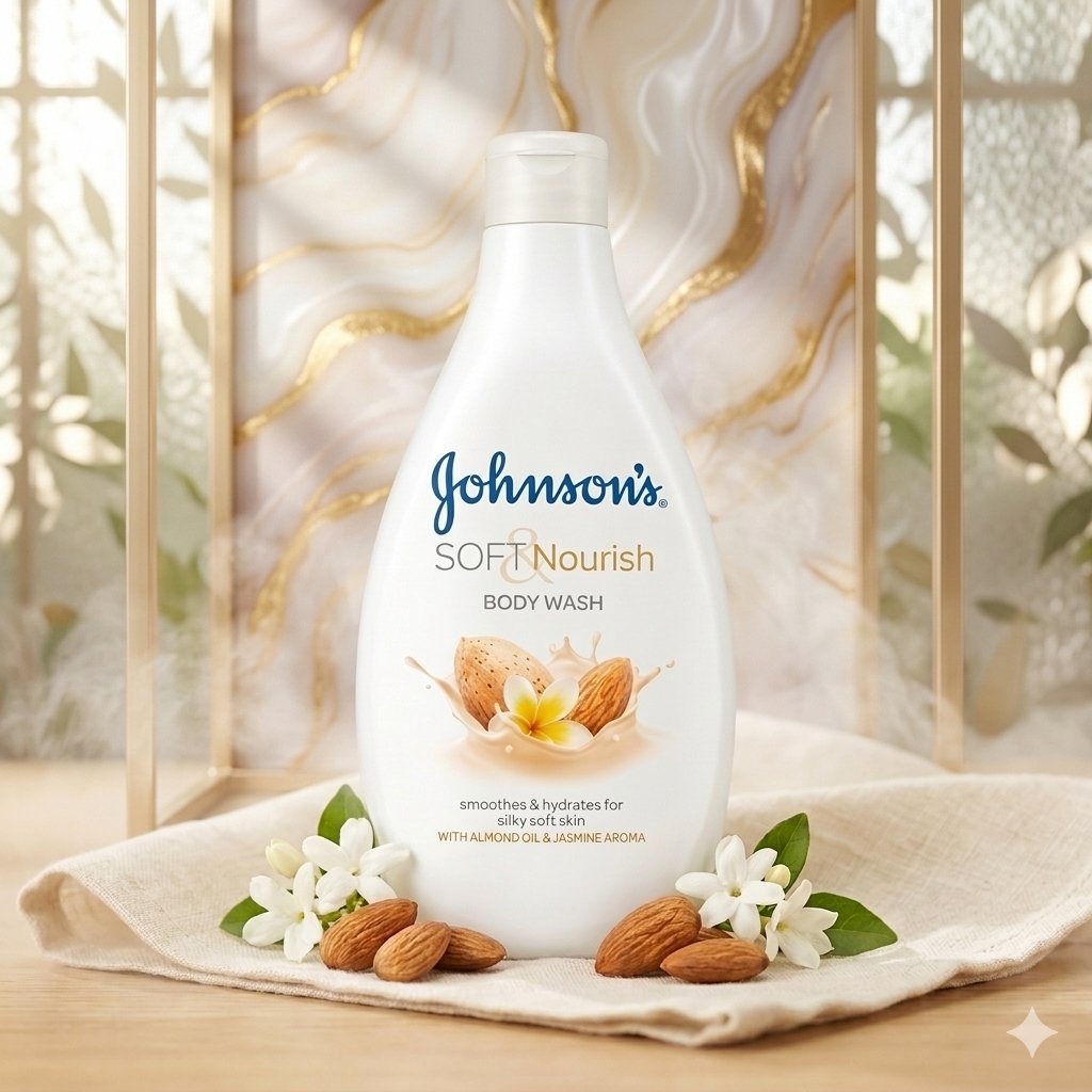 Johnsons body wash nourish 1 Johnson's Soft & Nourish Body Wash 400ml - Image 1