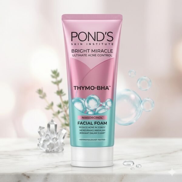 Pond's Bright Miracle Ultimate Acne Control Facial Foam With THYMO-BHA, 100g