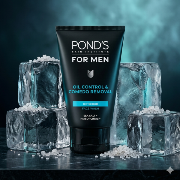 Ponds Men Icy Scrub Oil Control & Comedo Removal 100ml