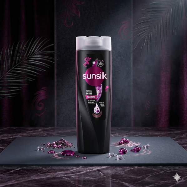 Sunsilk Black Shine Shampoo, For All Hair Types, 300ml