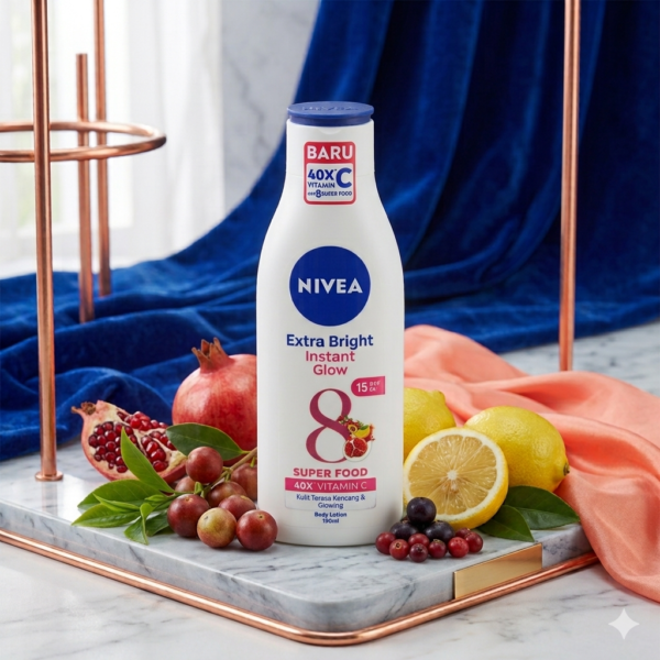 Nivea Extra Bright Instant Glow Body Lotion 190ml