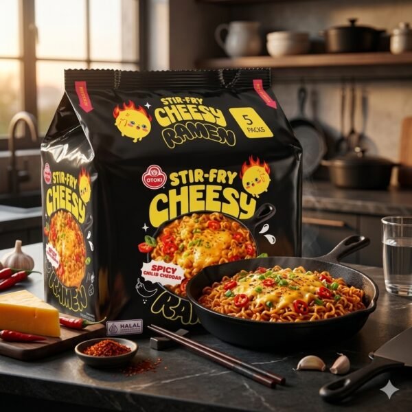 Otoki Cheesy Ramen Mild/Spicy/Cheesy Instant Noodles 120g 5 Pack